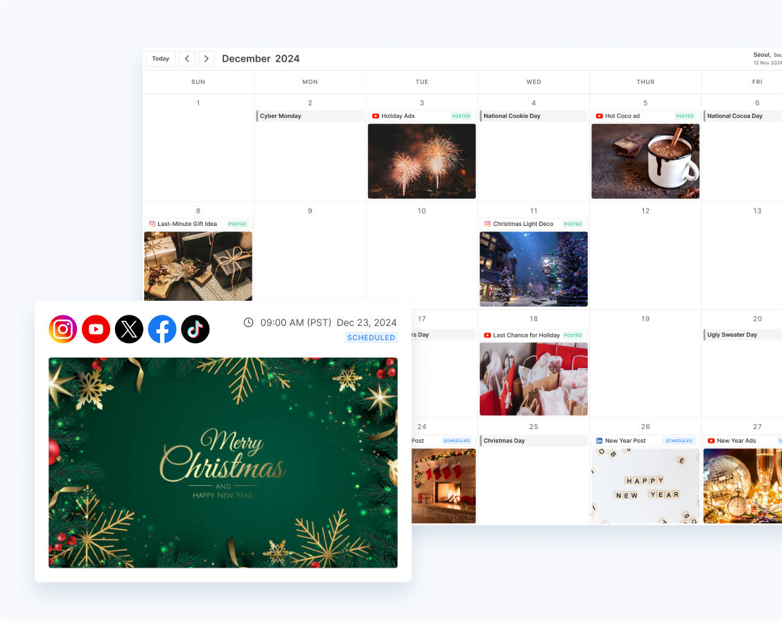 Seamless Auto-
Posting to All
Channels