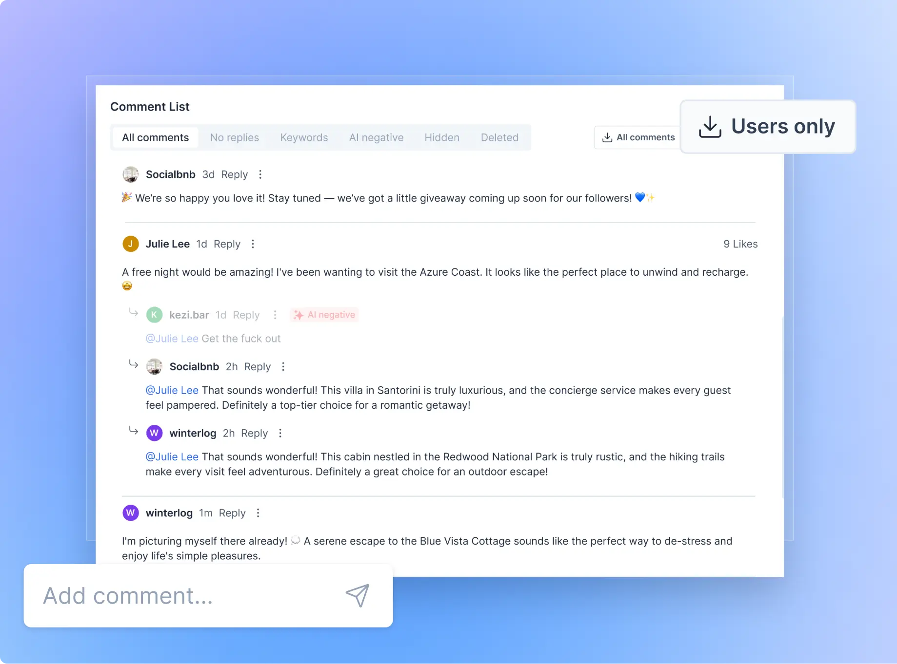 feature image for コメント管理